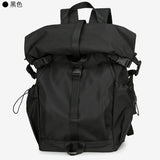 2025 Customized men's backpack fashion trend roll top expansion design high sense large capacity men's backpack