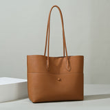 2025 Tote bag women's new high-end versatile commuter bag large-capacity soft leather casual shoulder bag mother bag women