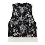Guofeng  summer new Chinese heavy industry embroidery sleeveless Chinese style buckle black vest female M6076