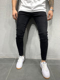 2025 High-quality 2025 men's elastic and tight small-footed jeans, classic four-color explosion of Popular trade independent station