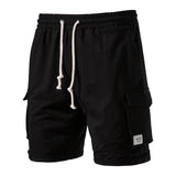 KAMAMES 2025 Summer beach Popular trade high street 2025n pure cotton sports casual pants men's washed terry Japanese straight shorts five points