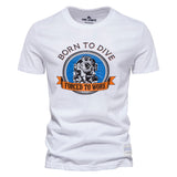KAMAMES 2025 Clearance Treatment Summer Casual Printing Men's Short Sleeve T-Shirt Cotton Crew Neck Fashion Sports Breathable Pure Cotton Bottom Shirt