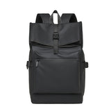 2025 Customized men's backpack Large capacity stylish and simple multi-functional roll-up backpack Business travel commuter backpack