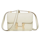 KAMAMES 2025 Large palm lizard pattern cowhide bag New trendy leather women's bag h buckle Kangkang bag Stewardess bag Crossbody small square bag