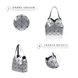 Fashion mini portable shoulder bag bucket bag original popular new diamond bag mirror geometric diamond hand bag