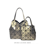 Fashion mini portable shoulder bag bucket bag original popular new diamond bag mirror geometric diamond hand bag