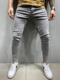2025 2025 Express new denim men's pants New ins trend black slim-fitting high-waisted denim pants men