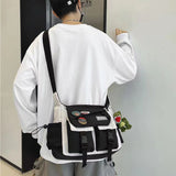 KAMAMES Messenger Bag Men's Fashion Brand Large Capacity  New Ins Shoulder Bag Japanese Leisure Messenger Bag All-Matching Small Bag