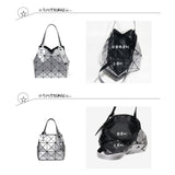 Fashion mini portable shoulder bag bucket bag original popular new diamond bag mirror geometric diamond hand bag