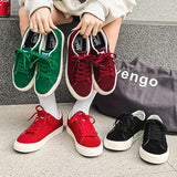 kamames Spring New Suede Retro Lovers Shoes Versatile Lace up Casual Men's and Women's Canvas Shoes Trend Skate Shoes