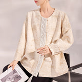 popular early autumn new retro new Chinese high-end coat light luxury loose casual thin national style top M9188