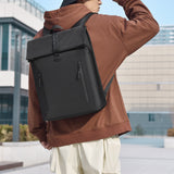 2025  large-capacity commuting computer backpack business commuting fashion roll-up men's casual backpack