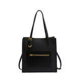 2025 Tote bag women's autumn and winter large-capacity shoulder bag high-end sense contrasting color Korean version handbag commuter tote bag