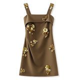 short design dress versatile pure desire style femininity age-reducing Popular style waist skirt M5018