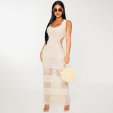 2025Popular,  popular summer new beach skirt women solid color sexy knitted beach bikini swimsuit blouse sunscreen clothing