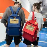 KAMAMES Korean Style Female Middle School Student Schoolbag Wholesale Backpack Men's Printed Logo Large Capacity Travel Bag Business Computer Backpack