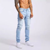 2025 2025 Express new denim men's pants New ins trend black slim-fitting high-waisted denim pants men