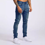 2025 2025 Express new denim men's pants New ins trend black slim-fitting high-waisted denim pants men