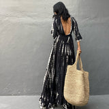 2025popular  summer new beach skirt women's leisure vacation printed pullover bikini swimsuit blouse sunscreen clothing