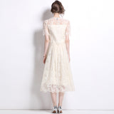 Fried Street Age Reduction Fashion Suit popular New Women's Clothing Summer Fashion Hot Style Lace Skirt Two-piece Skirt