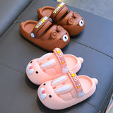 KAMAMES Summer Children's Sandals Girls' Cute Non-Slip Soft Bottom Children Shit Feeling Rabbit Princess Beach Hole Shoes