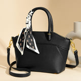 2025 Handbag Fashion temperament Large capacity shoulder bag Niche soft leather commuter messenger bag Simple high sense bag Women