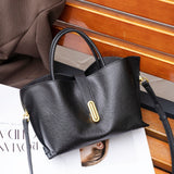 bag women's new first-layer vegetable tanned cowhide tote bag niche fashion commuter handbag women's messenger bag