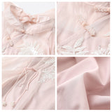 National style embroidered dress summer new light and thin fairy temperament skirt light luxury high-end new Chinese long dress M5114
