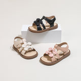 KAMAMES Free Shipping Children's Sandals  Summer New Korean Style Girls' Bow Princess Open Toe Beach Shoes Soft Bottom Children's Shoes