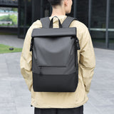 2025 Customized men's backpack, large capacity, simple and versatile, anti-splashing computer backpack, business and leisure design backpack