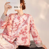 popular autumn new new Chinese style embroidered design top loose long sleeve jacket women M9043