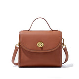 KAMAMES 2025 Premium first layer cowhide retro brown small square bag crossbody handbag small casual leather bag women's new model