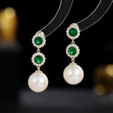2025 Liyu jewelry factory direct sales earrings, one piece of hair s925 silver needle  sweet temperament flower pearl earrings