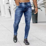2025 2025 Express new denim men's pants New ins trend black slim-fitting high-waisted denim pants men