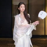 Guofeng high-end heavy industry embroidery design top  spring embroidery piece cardigan jacket trousers set female N3089