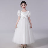 Kamames  Children's Dress High-End Catwalk Host Birthday Girl Princess Dress Tulle Tutu Western Style Flower Girl Costume for Piano Performance