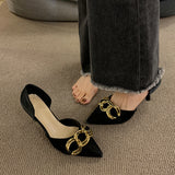 2025  Single shoes women's 2025 spring new women's shoes design sense niche bridesmaid shoes wedding shoes  pointed stiletto high heels