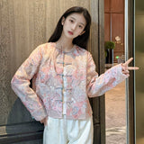 High-end new Chinese style  summer new national style treasure flower embroidered mulberry silk jacket vest set N4023