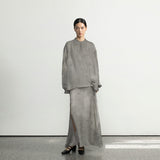 Early autumn lazy wind set, new Chinese multi-wear shirt A1231 fishtail skirt A1232 two-piece set