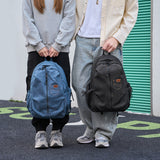 2025 New stylish and simple backpack large-capacity commuter travel portable men's and women's denim backpack