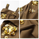 short design dress versatile pure desire style femininity age-reducing Popular style waist skirt M5018