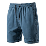 KAMAMES 2025 Summer beach Popular trade high street 2025n pure cotton sports casual pants men's washed terry Japanese straight shorts five points