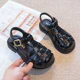 KAMAMES Children's Rabbit Girls' Sandals  Summer New Children's Shoes Girls' Beach Shoes Closed Toe Sandals Soft Soled Princess Shoes