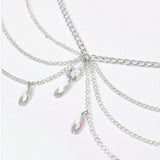 2025 3284 waist chain gothic waist chain water drop crystal christmas halloween wedding party party day