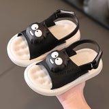 KAMAMES Summer Children's Sandals Boys and Girls Non-Slip Soft Bottom Cartoon Outerwear Baby Big Middle Children Baby Beach Sandals