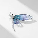 2025 Personality temperament jacket cardigan pin fashion versatile autumn and winter clothing accessories high-end elegant temperament dragonfly brooch