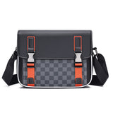 KAMAMES New Men's Casual Small Horizontal Commuter Business Small Shoulder Bag Messenger Bag Small Bag iPad Shoulder Bag