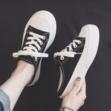 kamames New Canvas Shoes Women's Summer Thin Mesh Breathable Big Head Mesh Shoes Summer Thick Bottom Versatile Small White Sneaker