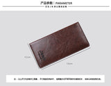 KAMAMES New Fashion Men's Wallet Combination Trendy Crossbody Bag Long Wallet Casual Shoulder Bag Thin Coin Purse