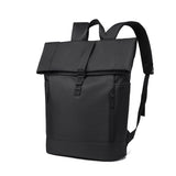 2025 Street Trend Backpack Men's Folding Roll Top Casual Backpack Large Capacity Outdoor Travel Backpack Commuter